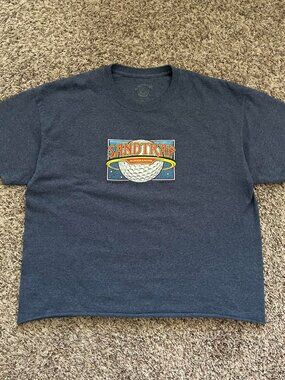 Vintage Golf Ball T-Shirt Sandtrap McMenamins Retro Art Tee
